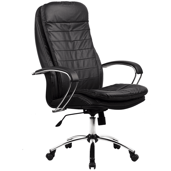 Кресло для руководителя LK-3 Ch эко-кожа черный